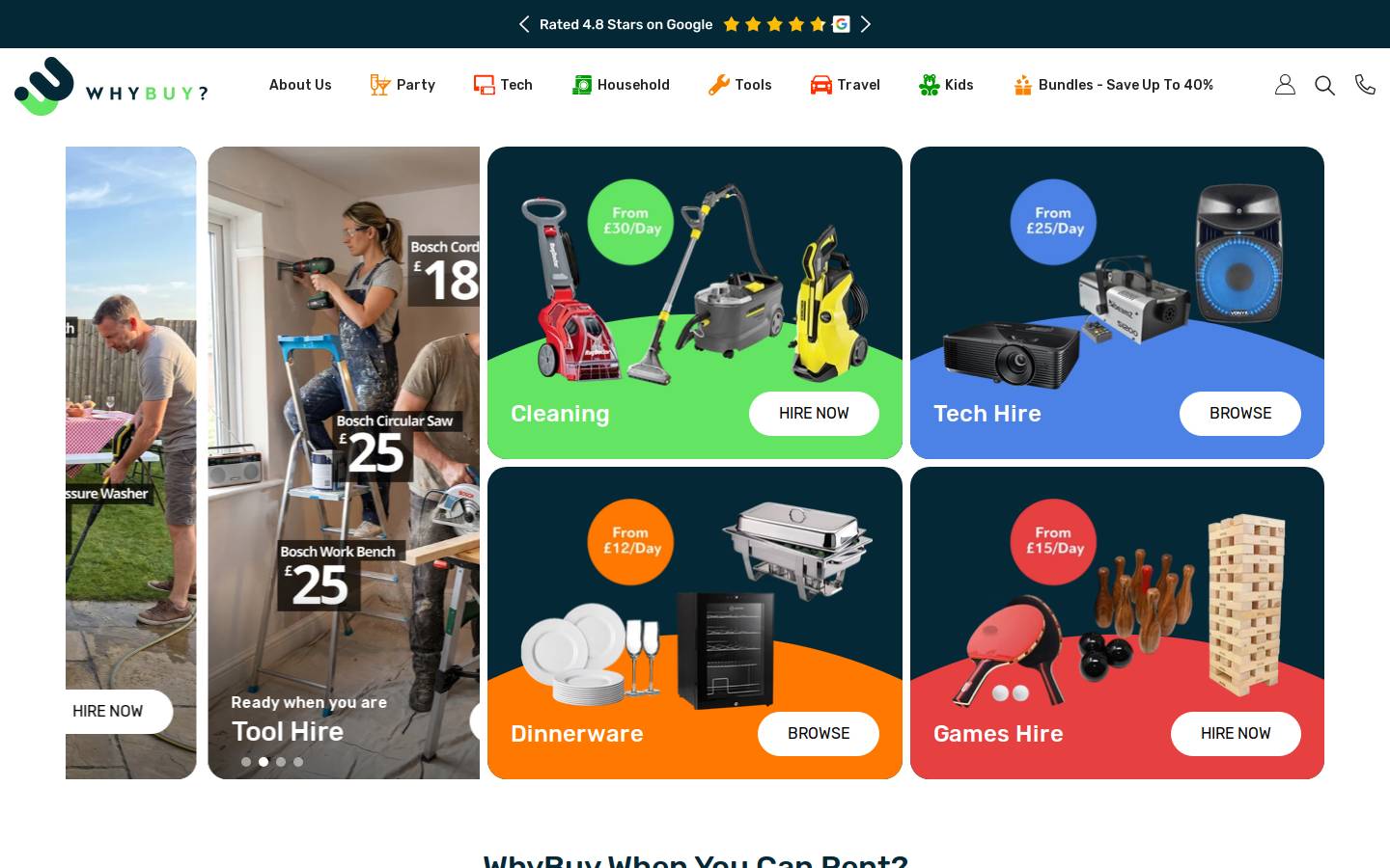 whybuy.co.uk homepage screenshot