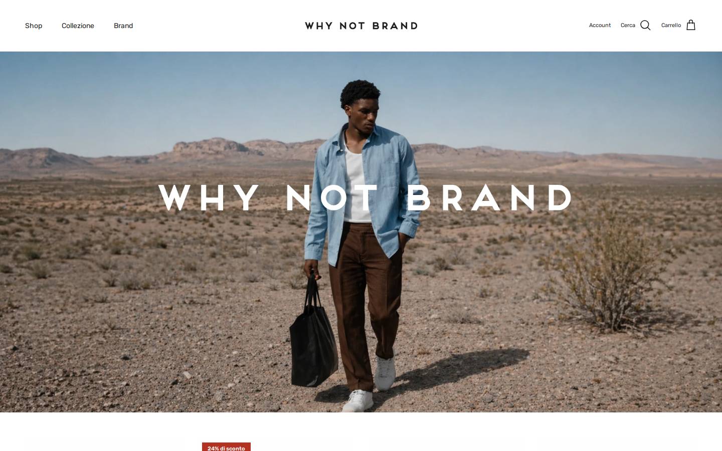Whynotbrand homepage screenshot