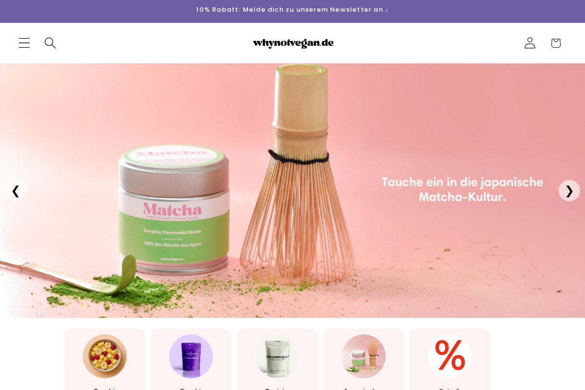 whynotvegan.de homepage screenshot