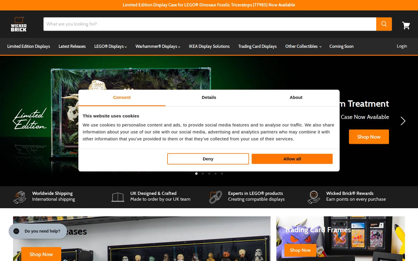 Wicked Brick homepage screenshot