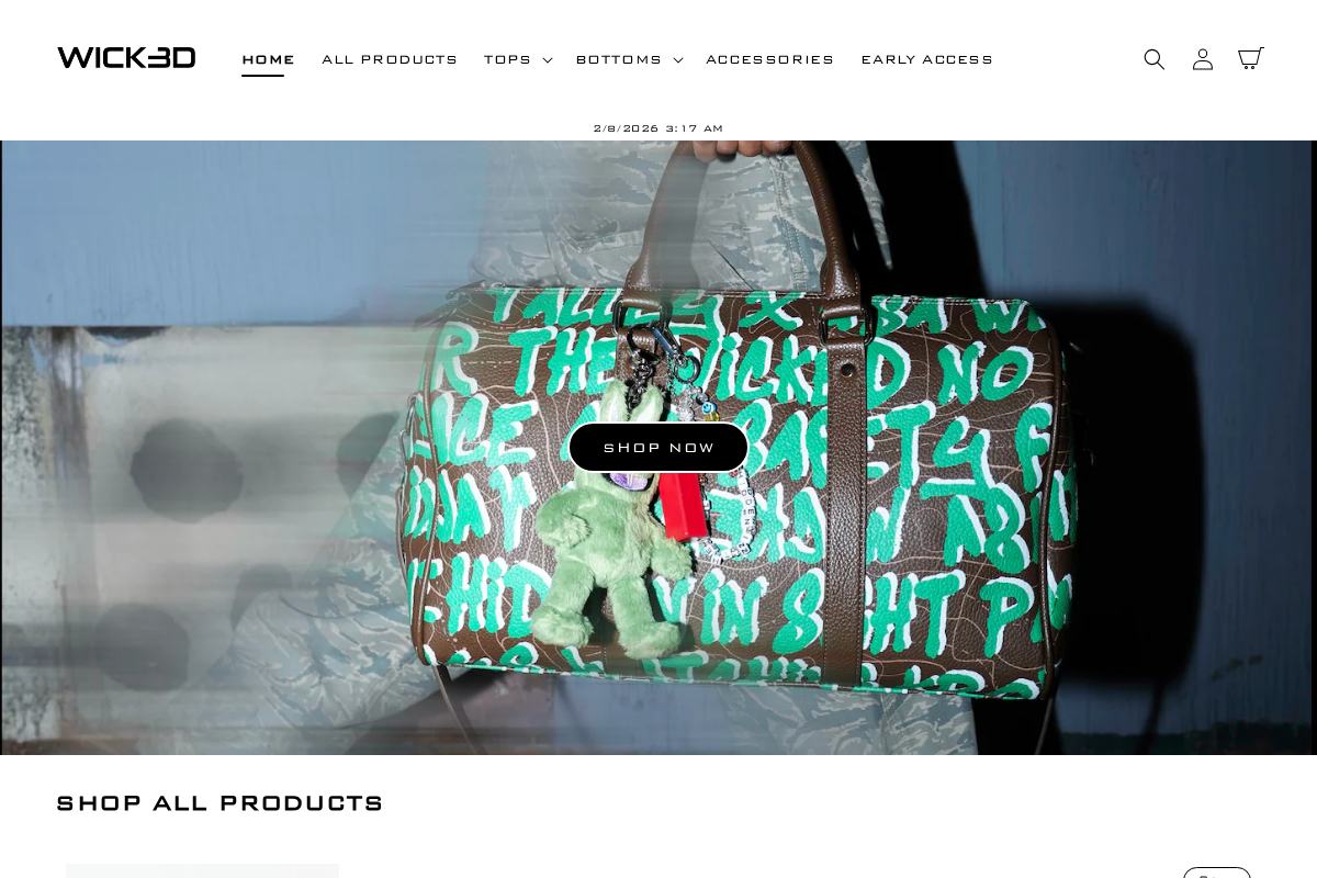 WICKED VALLEY USA homepage screenshot