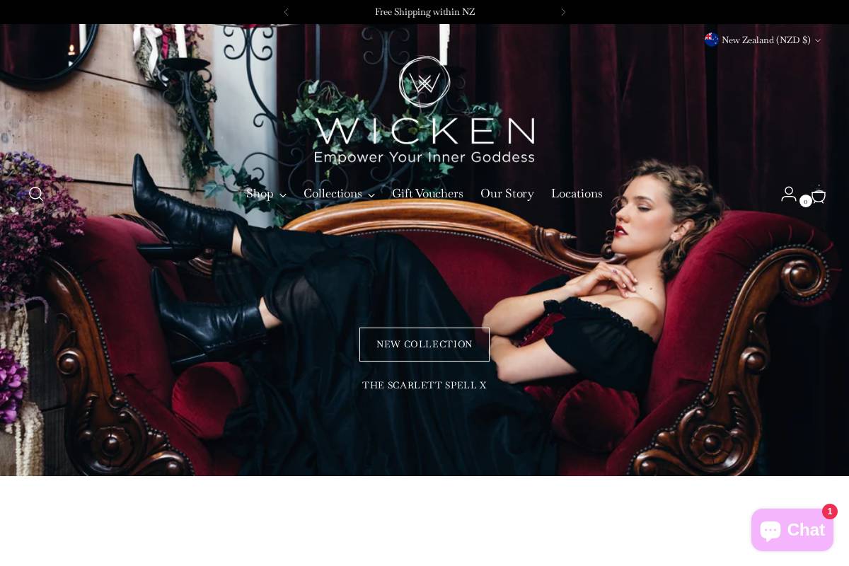 wicken.co.nz homepage screenshot
