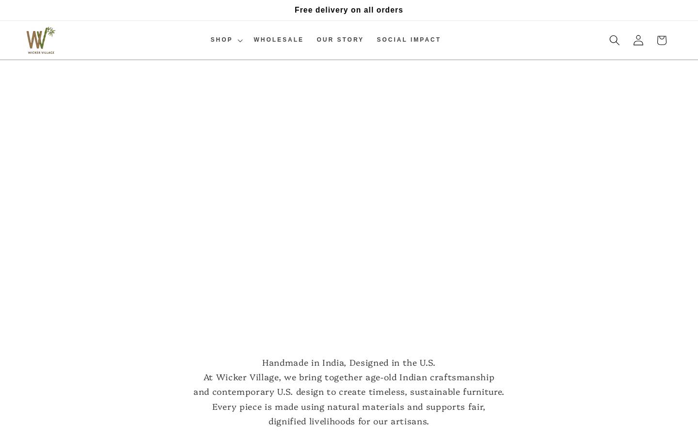 wickervillage.com homepage screenshot