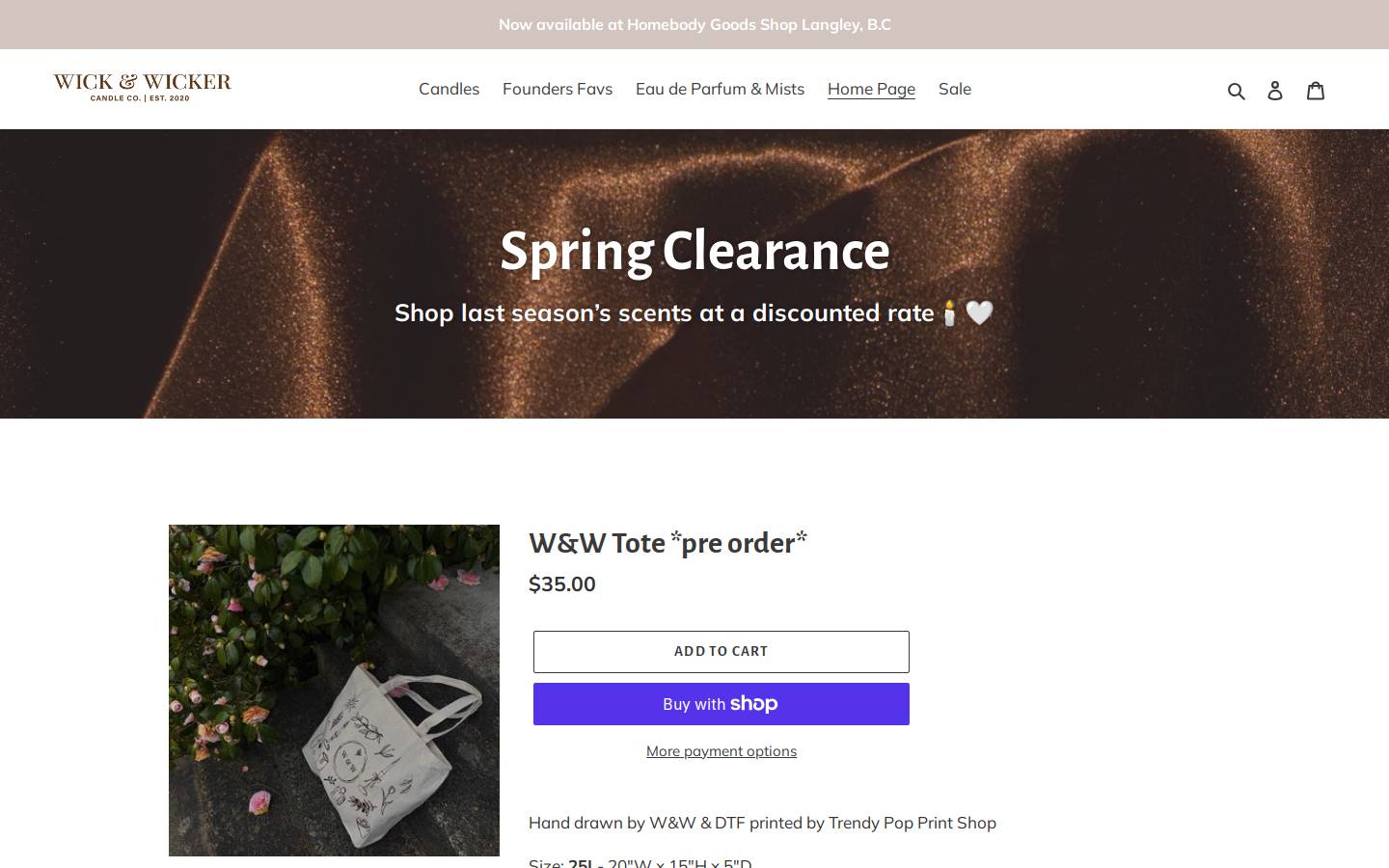 wicknwicker.ca homepage screenshot