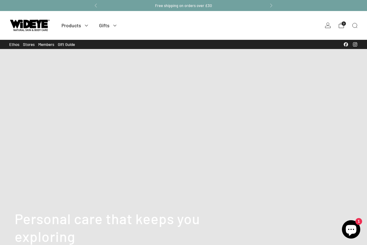 wideye.co.uk homepage screenshot