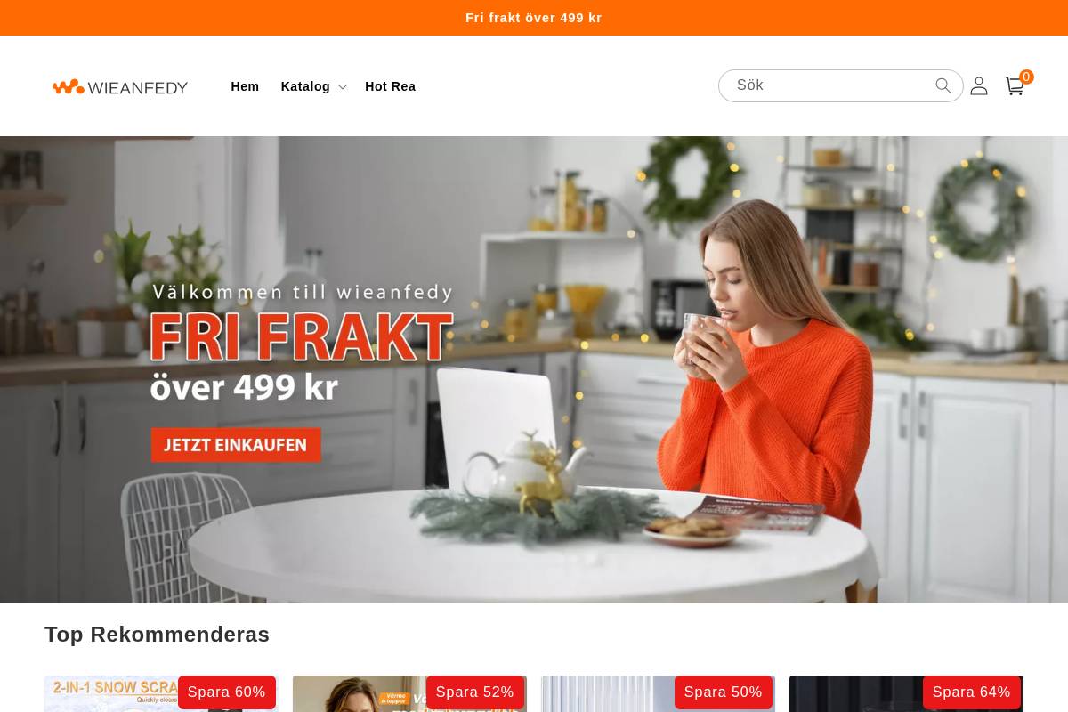 Wieanfedy homepage screenshot