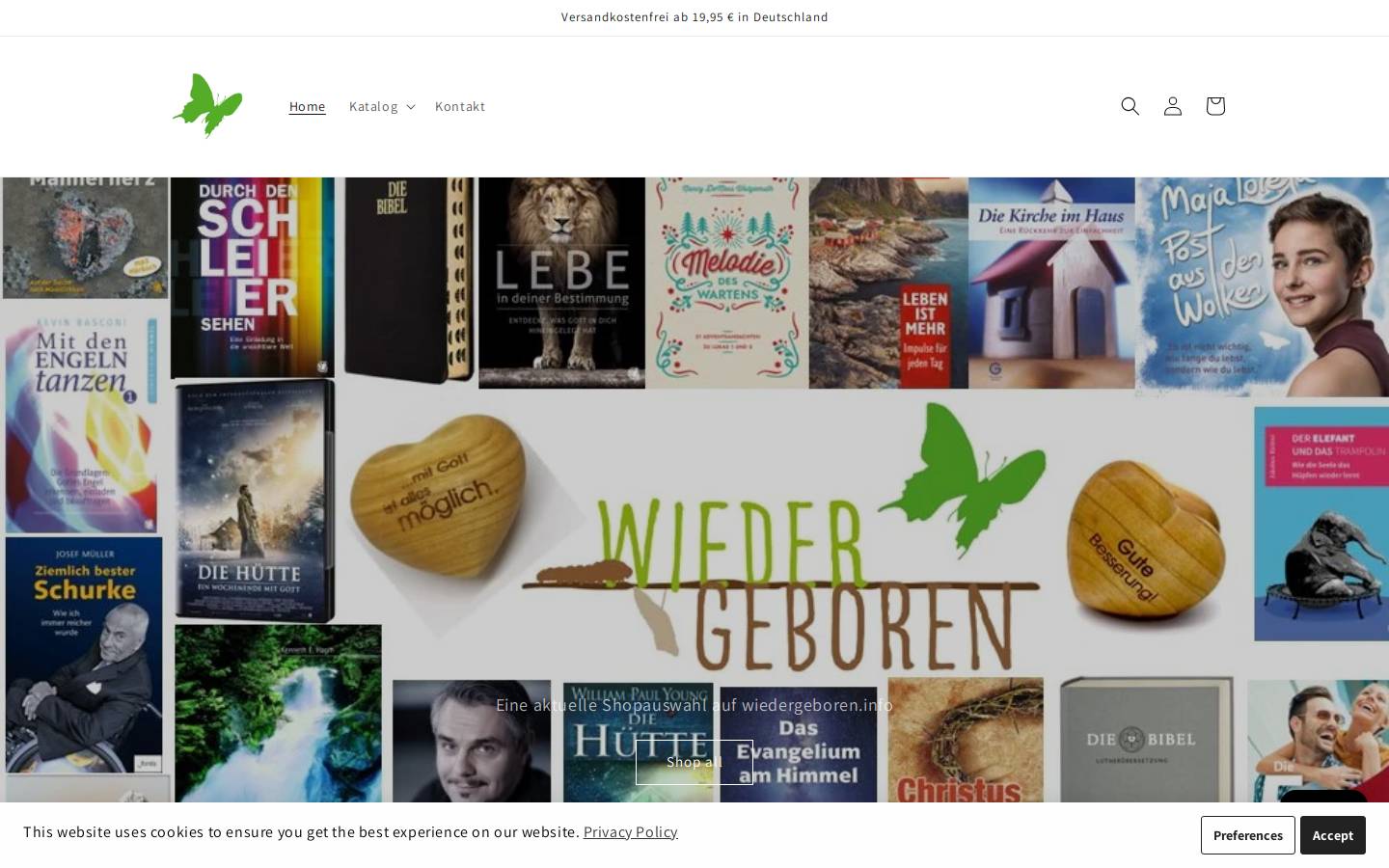 wiedergeboren.info homepage screenshot