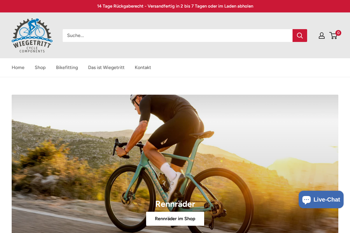Wiegetritt homepage screenshot