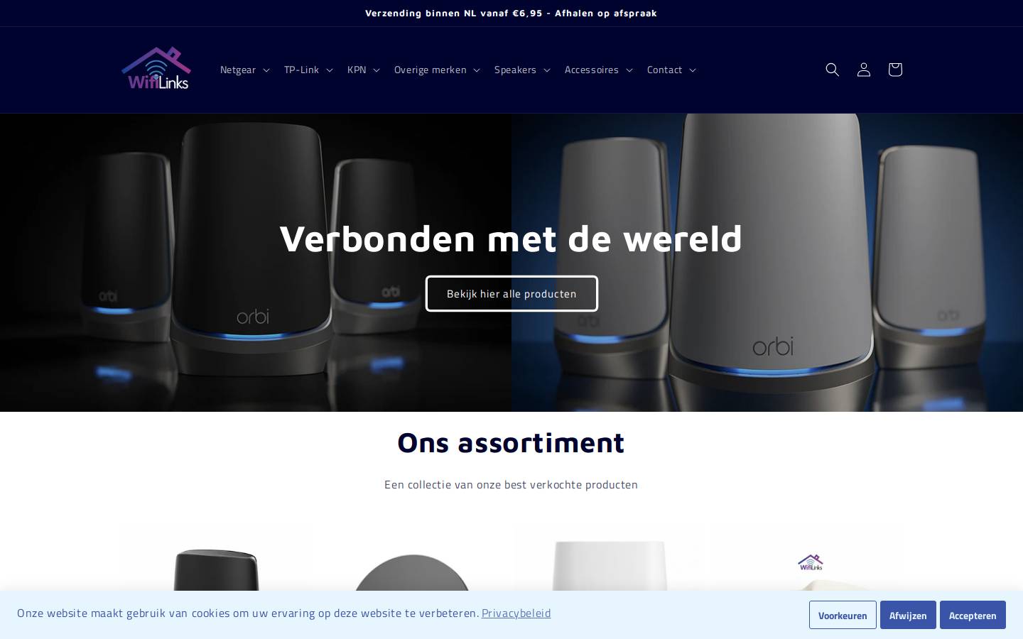 Wifilinks homepage screenshot