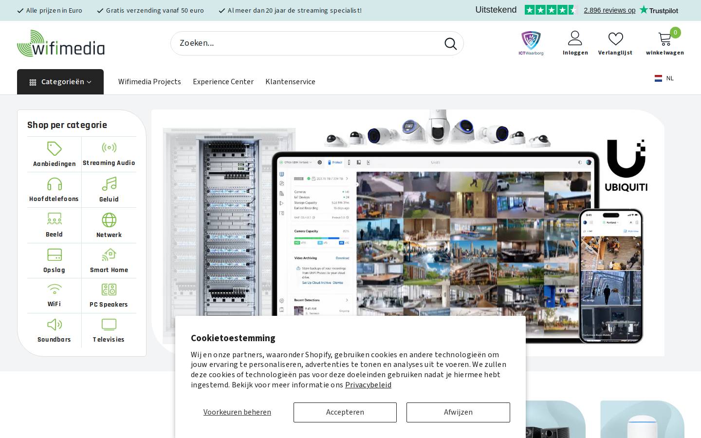 Wifimedia homepage screenshot