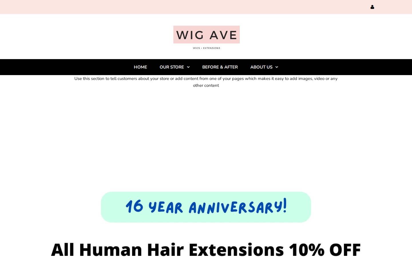 Wigave homepage screenshot