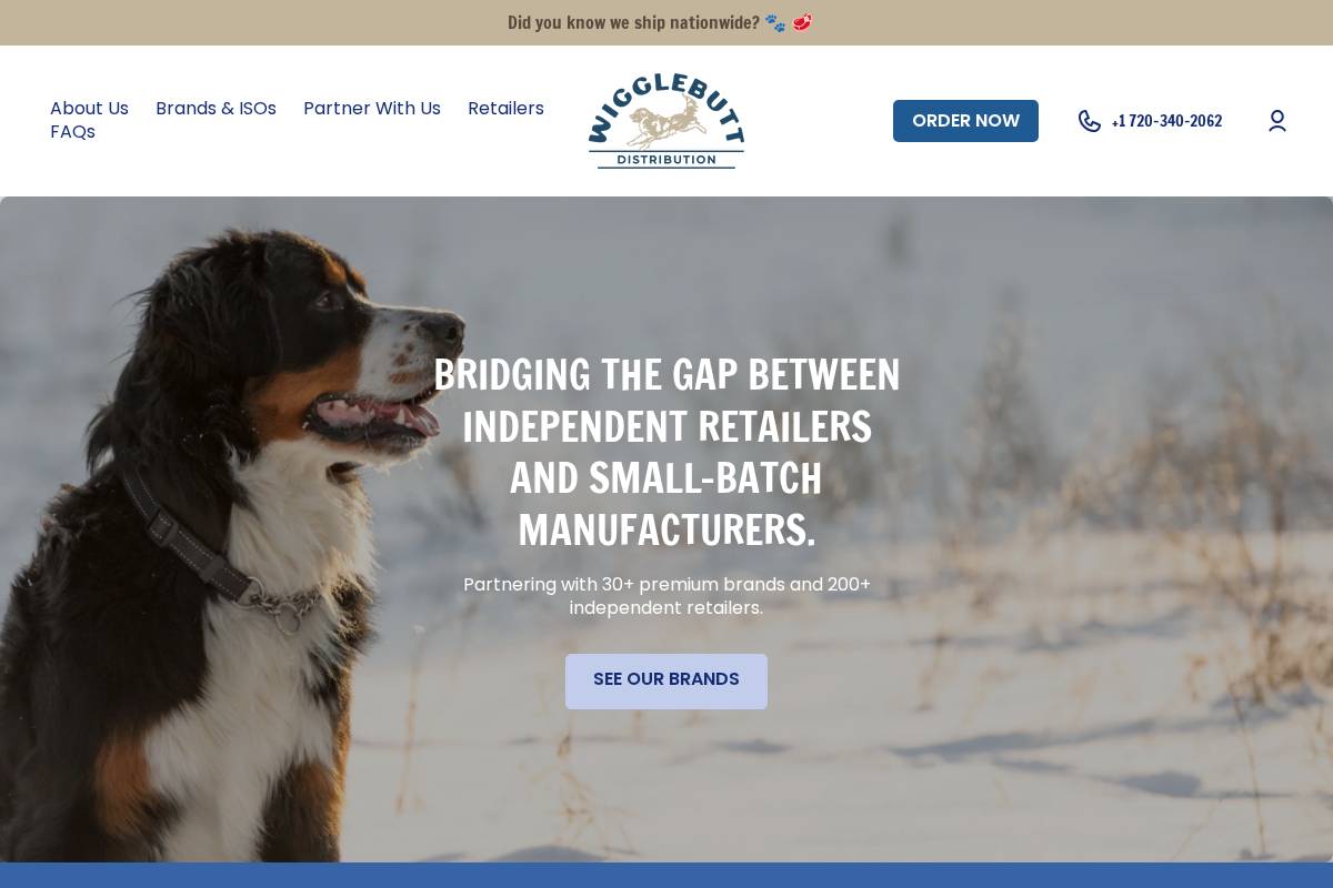 wigglebuttandco.com homepage screenshot