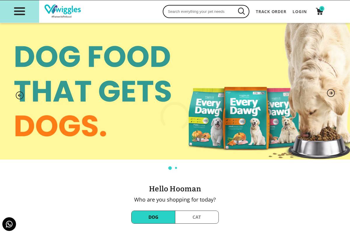 wiggles.in homepage screenshot