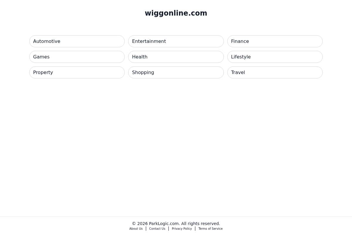wiggonline.com homepage screenshot