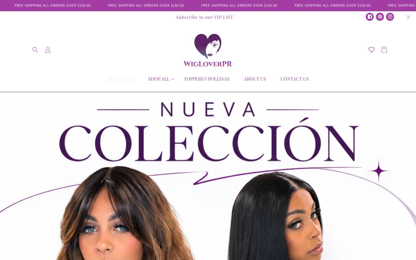 wigloverpr.com homepage screenshot