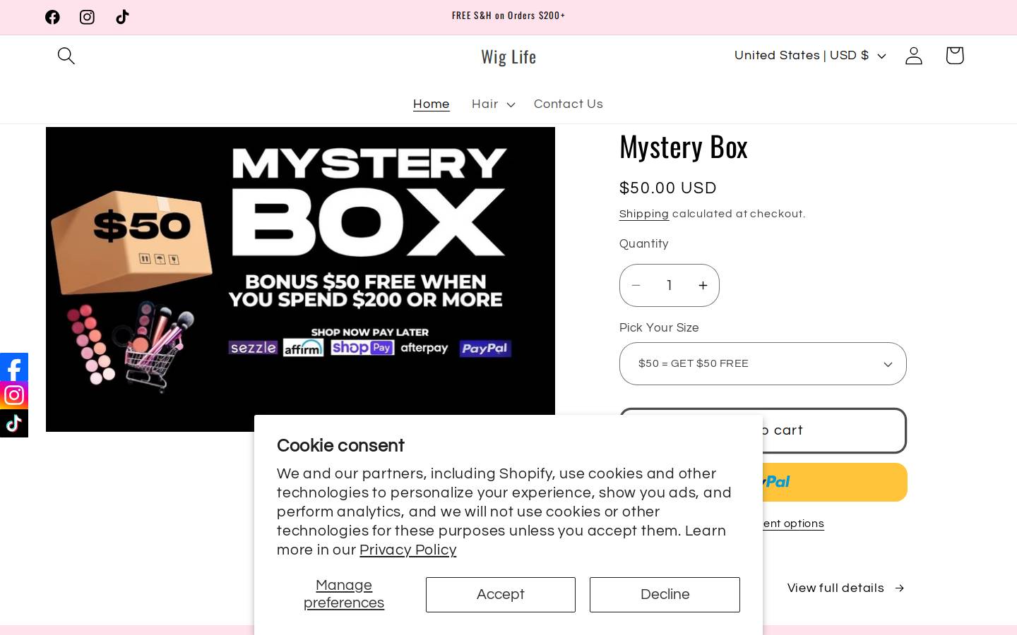 wiglyfe.com homepage screenshot