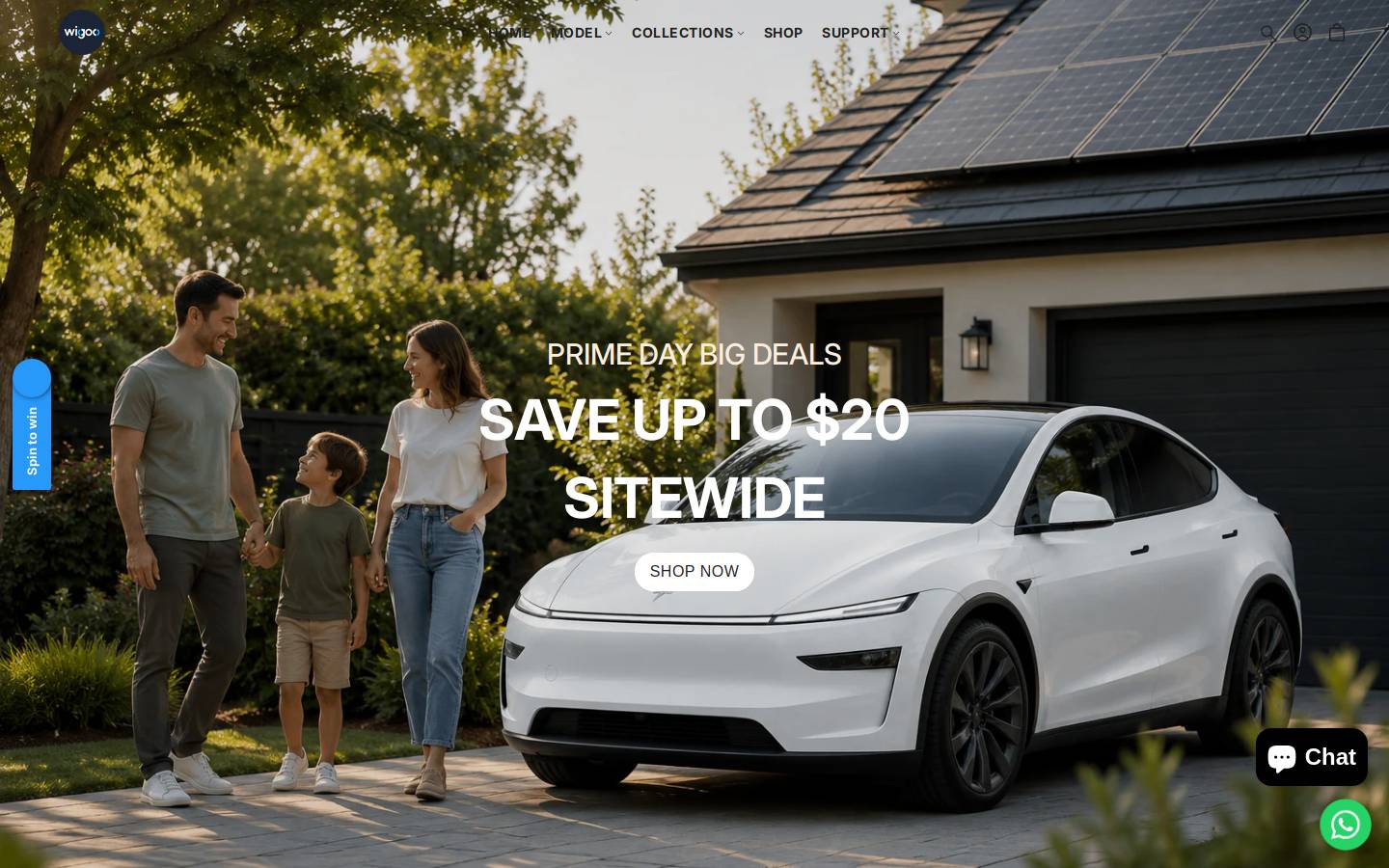 Wigoostore homepage screenshot