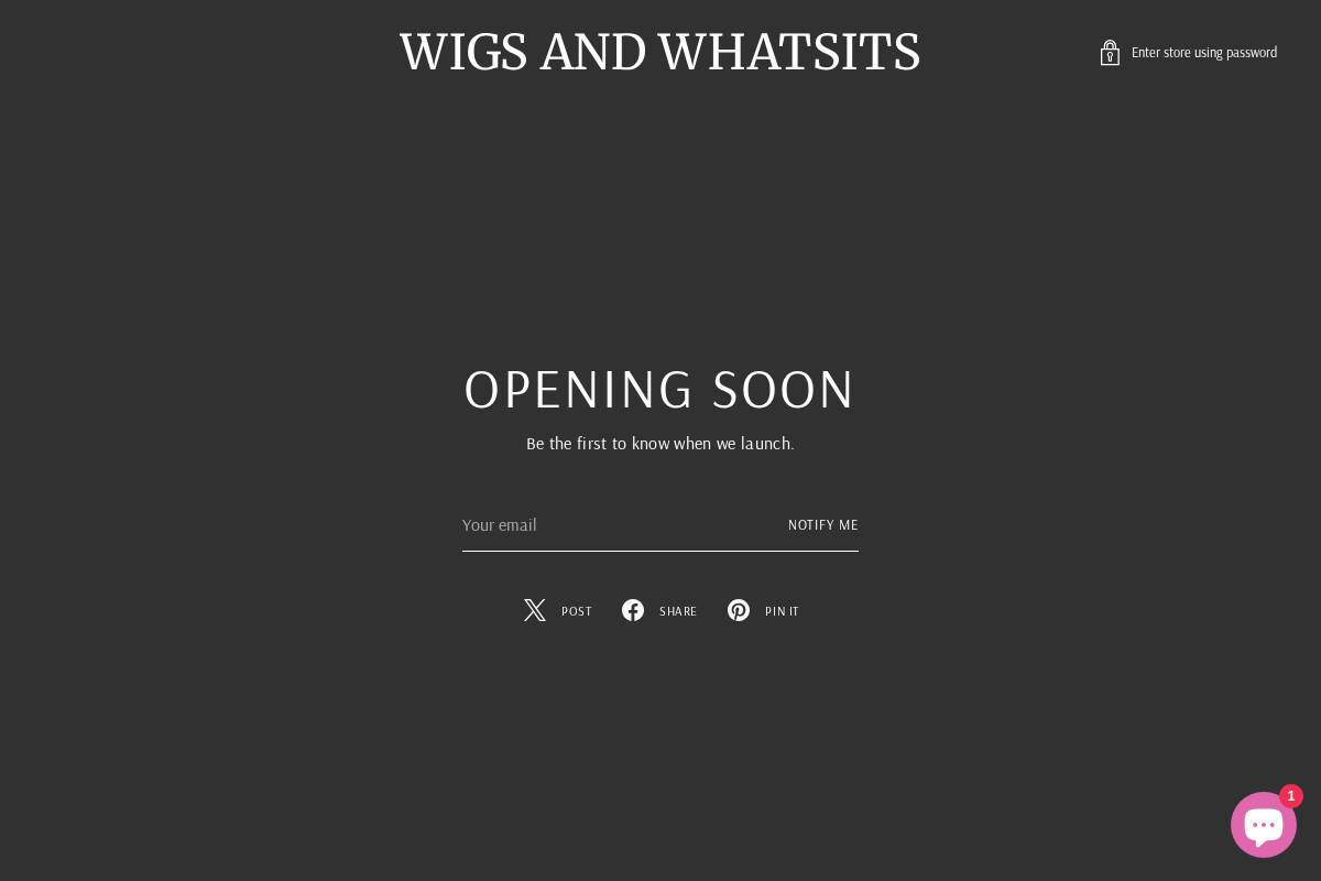 wigsandwhatsits.com homepage screenshot