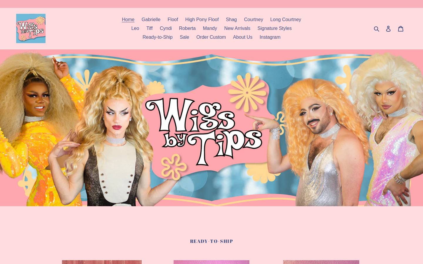 wigsbytips.com homepage screenshot