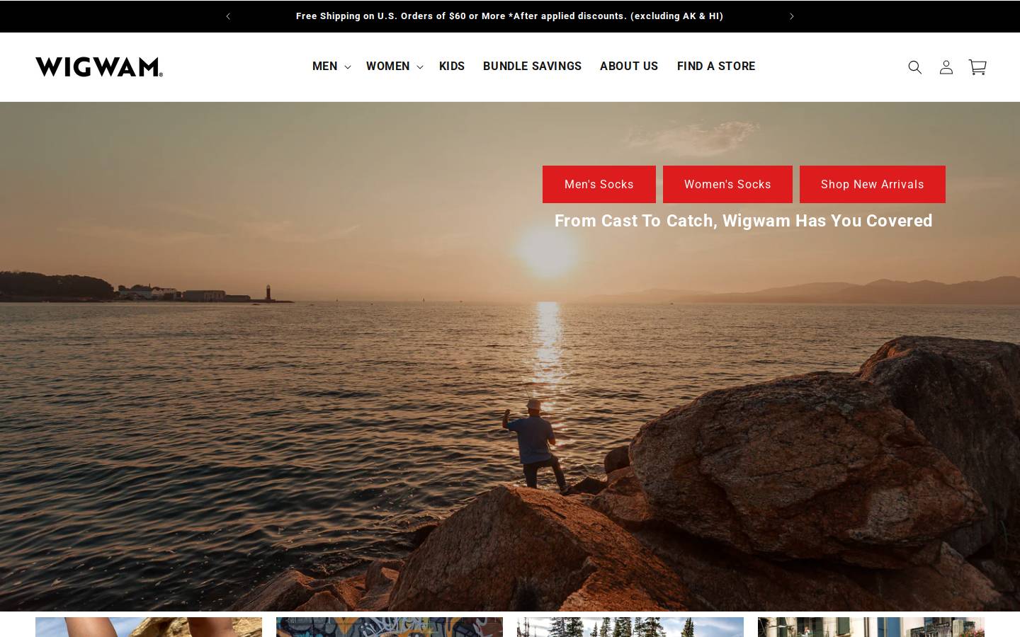 Wigwam Mills, Inc. homepage screenshot