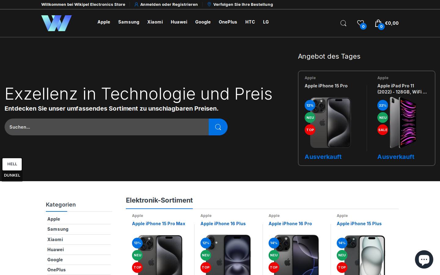 wikipel.com homepage screenshot