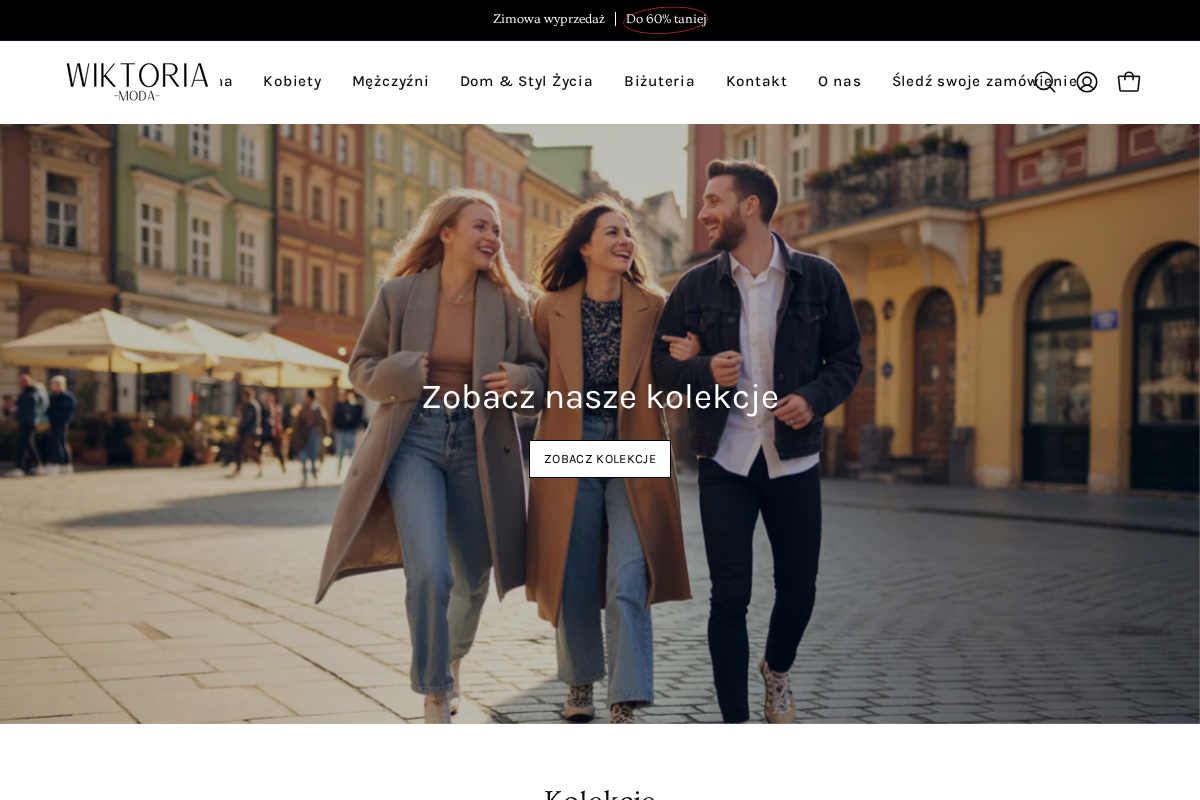 Wiktoriamoda homepage screenshot
