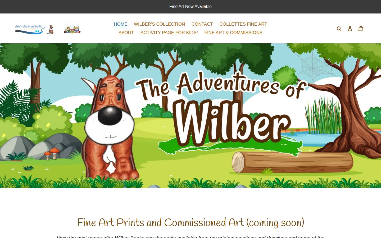 wilberbooks.com homepage screenshot