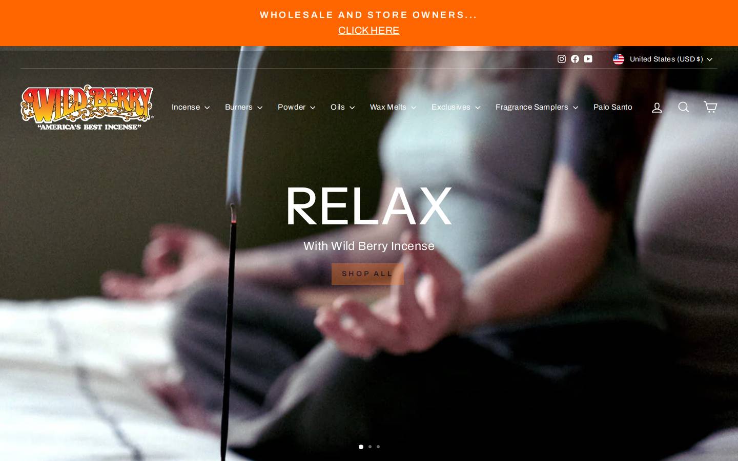 Wild-berry.com homepage screenshot