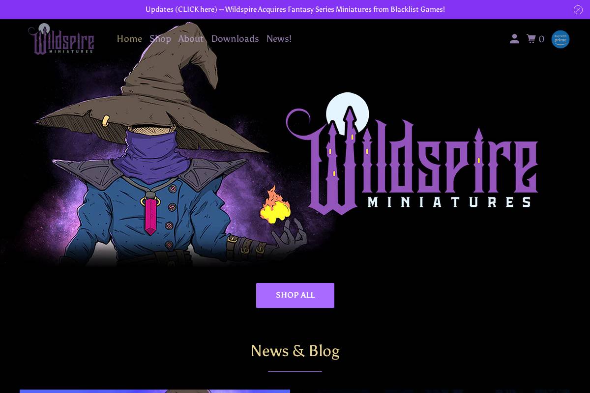 wild-spire.com homepage screenshot