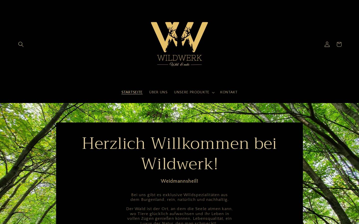 wild-werk.at homepage screenshot