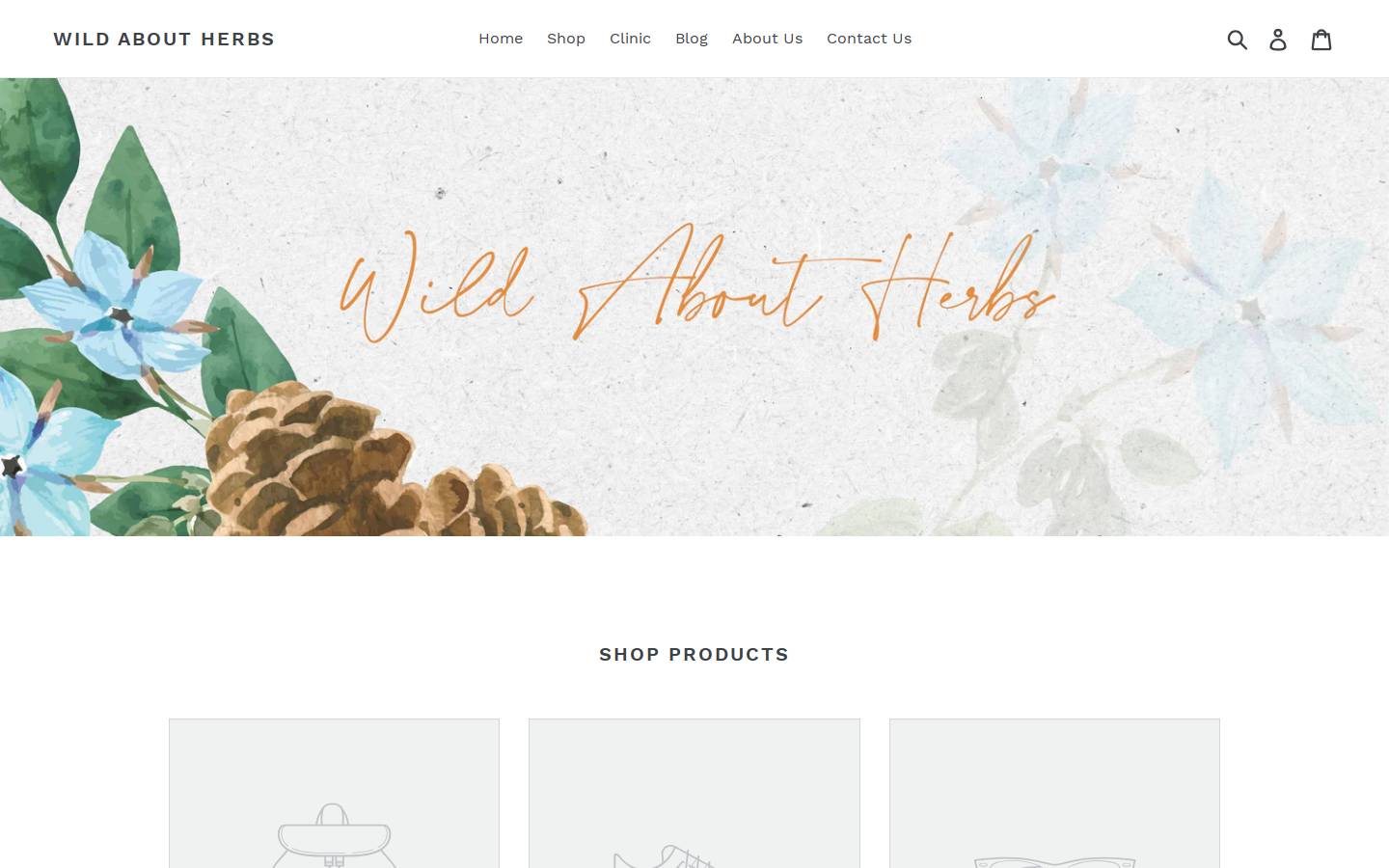 wildaboutherbs.ie homepage screenshot