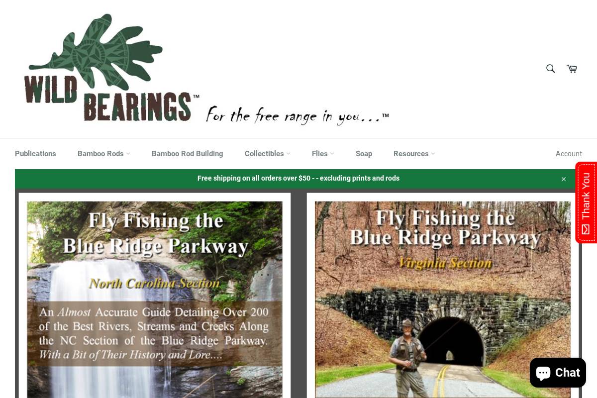 wildbearings.com homepage screenshot