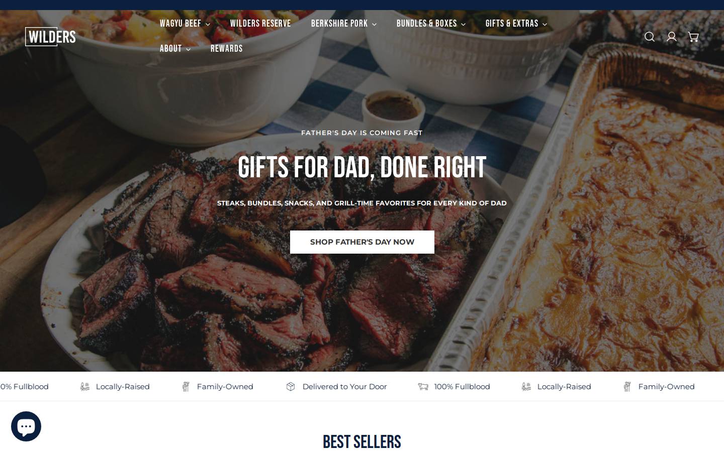 wilders.com homepage screenshot