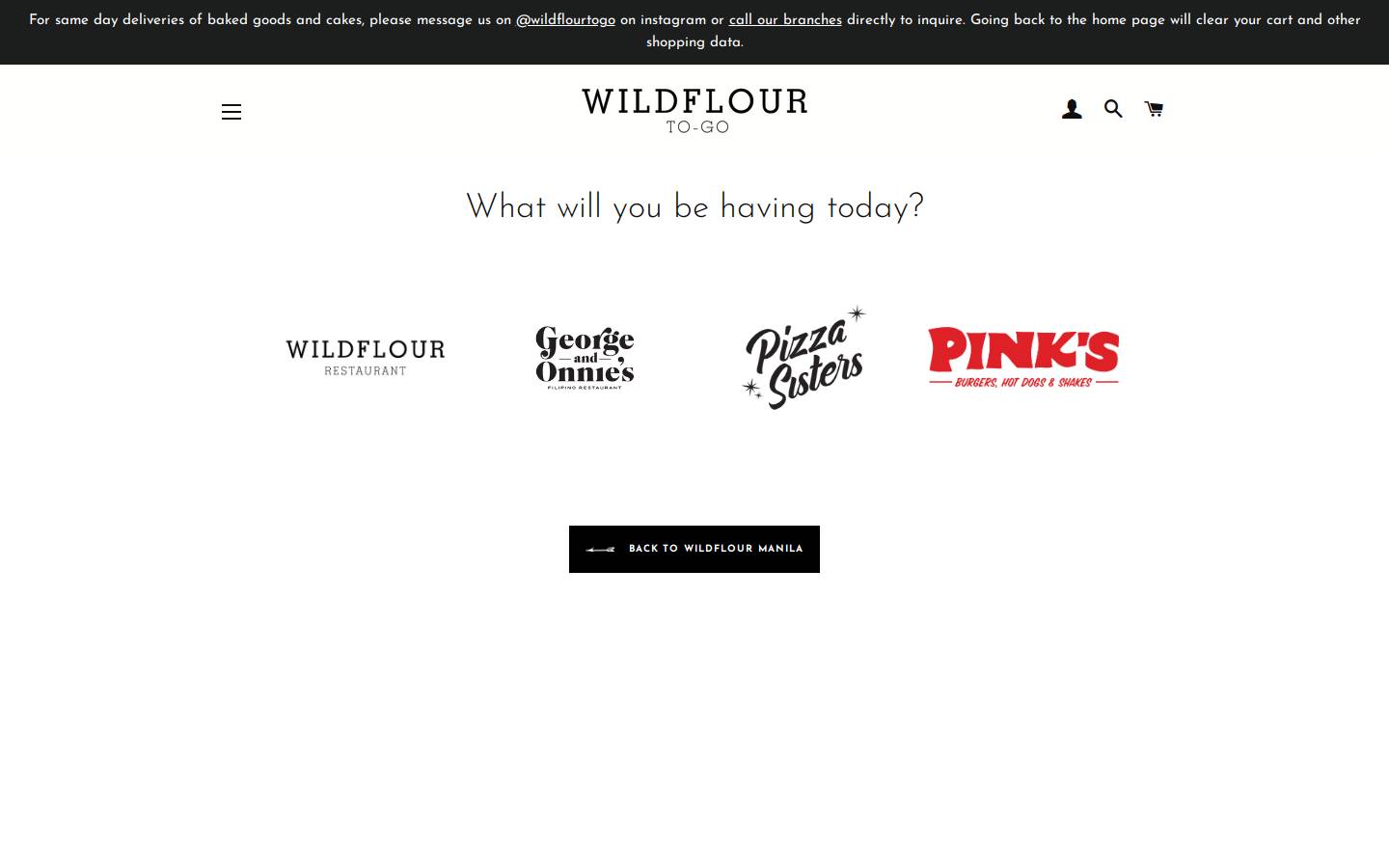 wildflourtogo.com homepage screenshot