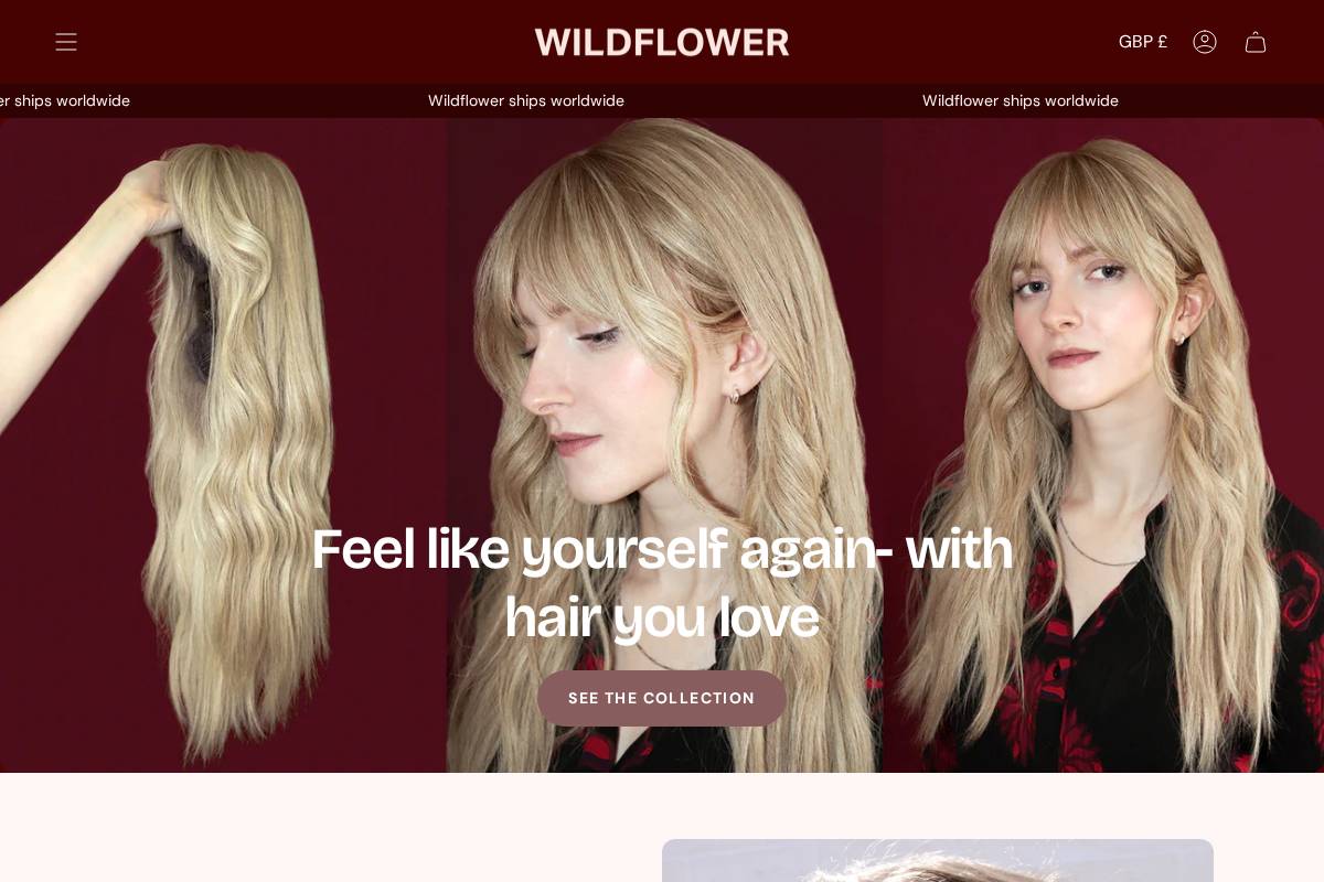 wildflowerhairuk.com homepage screenshot