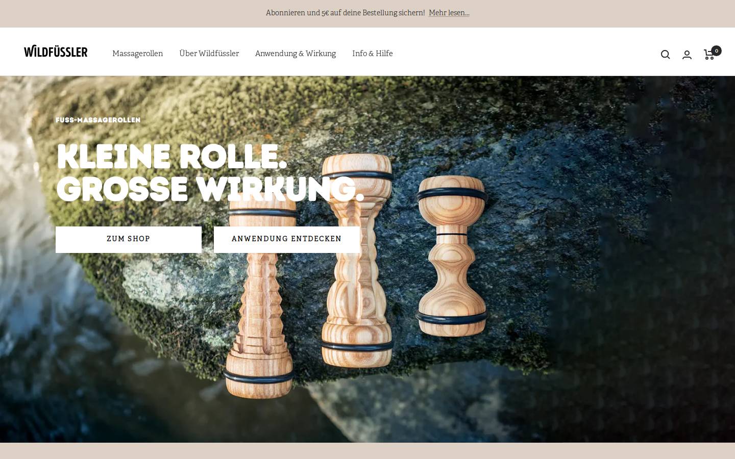 wildfuessler.com homepage screenshot