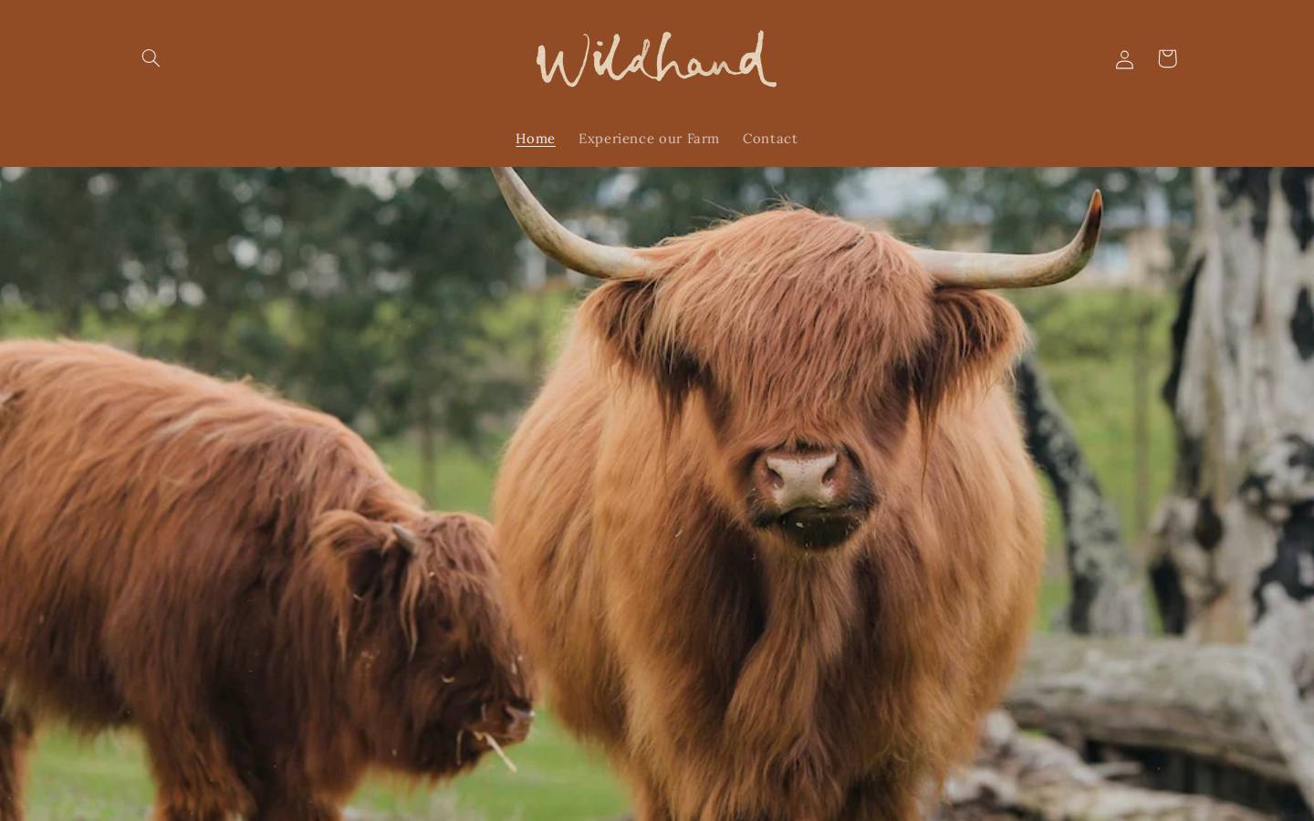 wildhand.com.au homepage screenshot