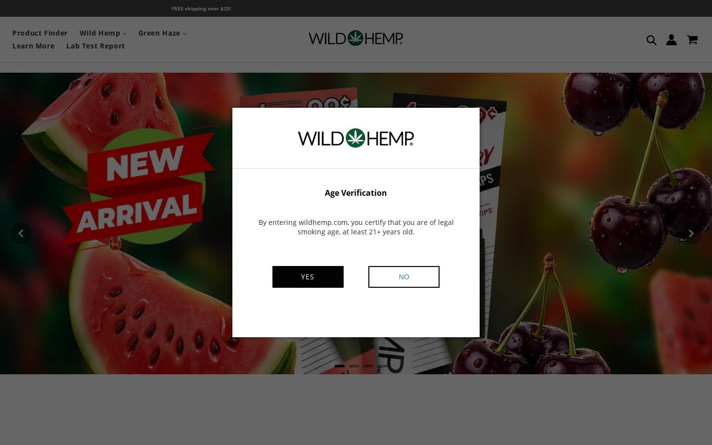 Wild Hemp homepage screenshot