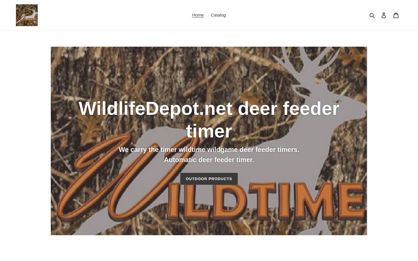 wildlifedepot.net homepage screenshot