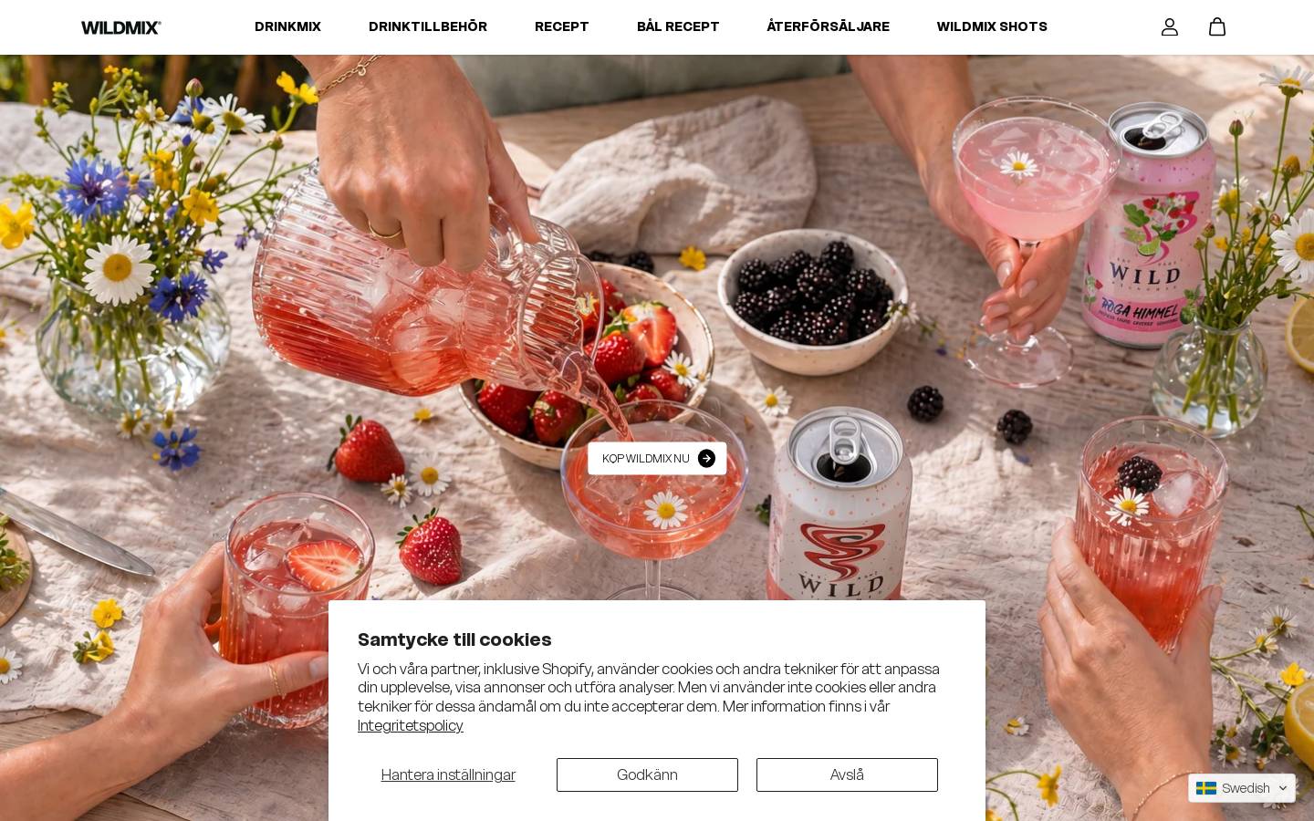 wildmix.se homepage screenshot