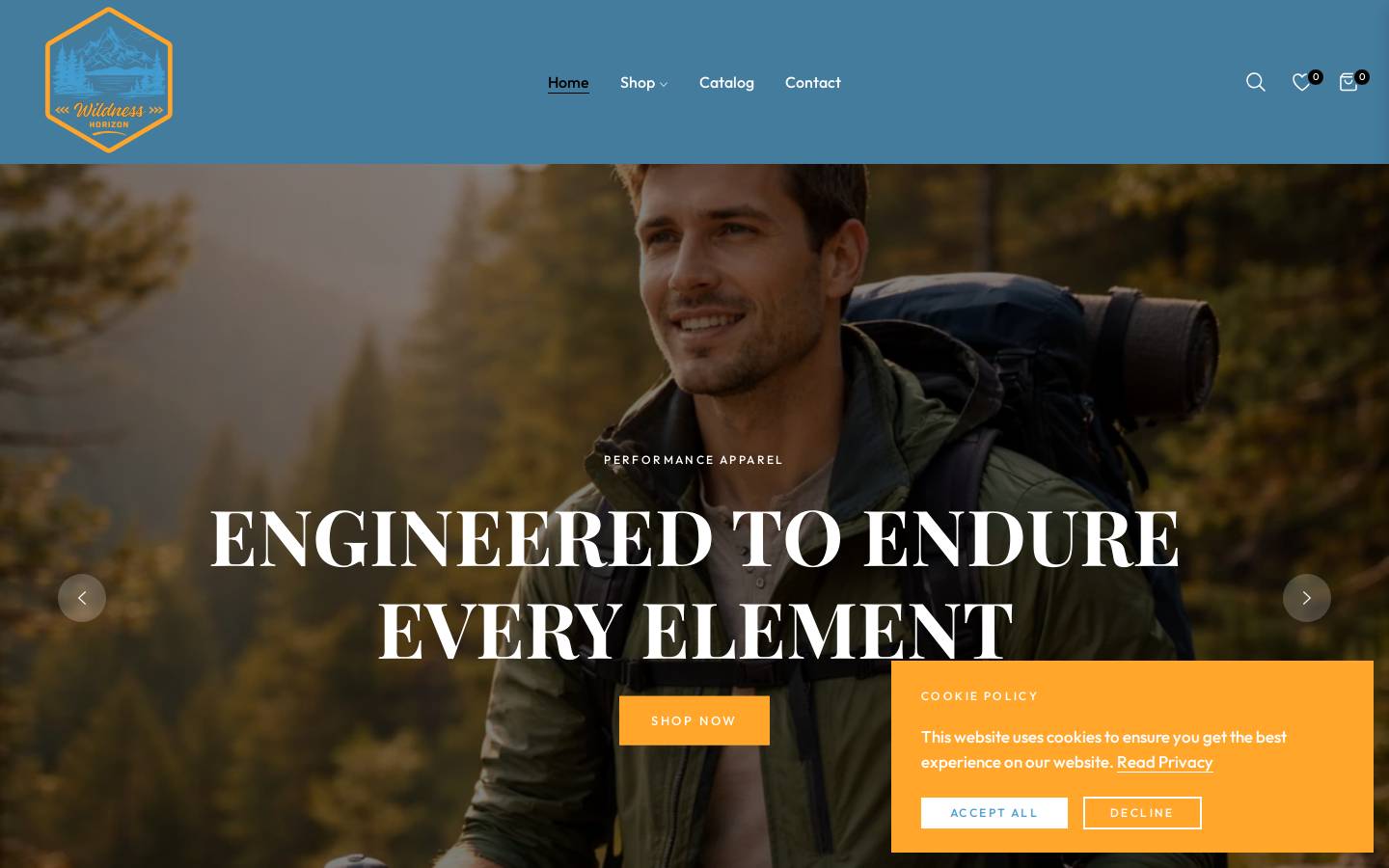wildnesshorizon.com homepage screenshot