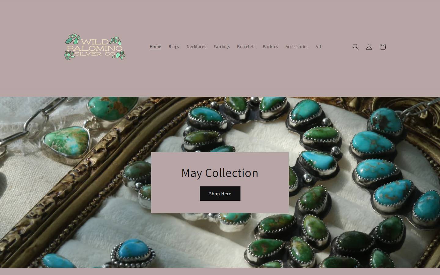 wildpalominosilver.com homepage screenshot