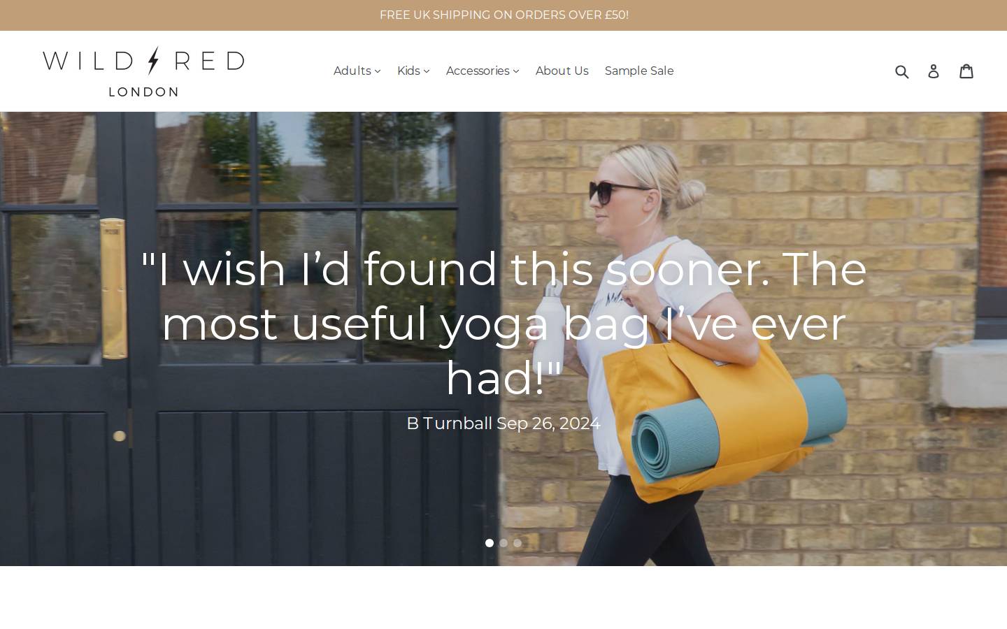 wildred.london homepage screenshot