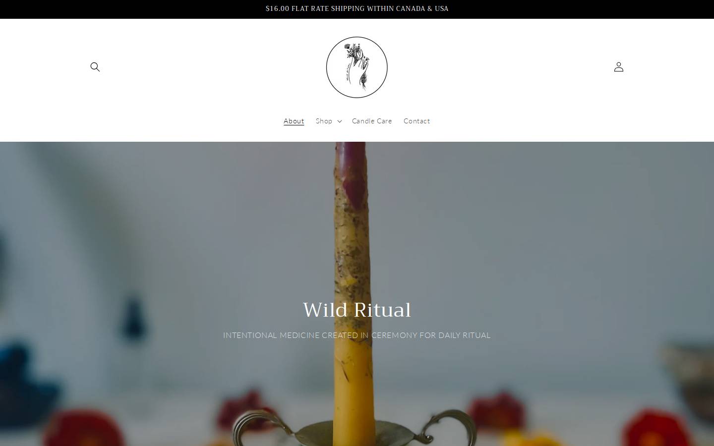 wildritual.ca homepage screenshot