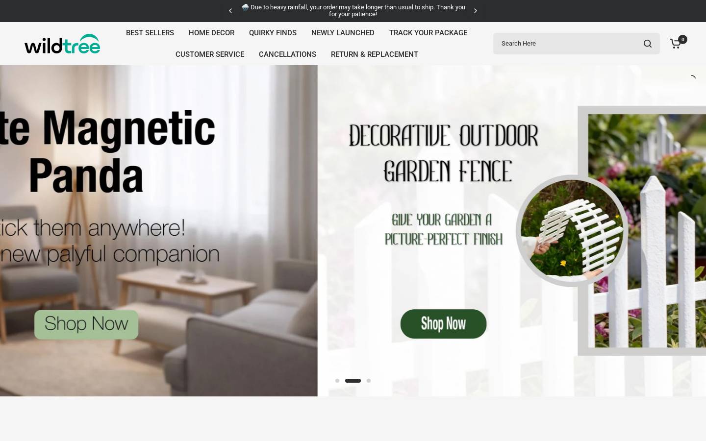 wildtree.co.in homepage screenshot