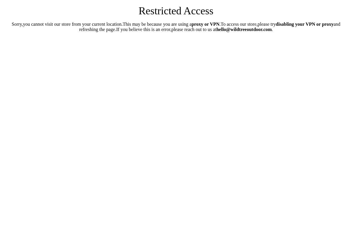 wildtreeoutdoor.com homepage screenshot