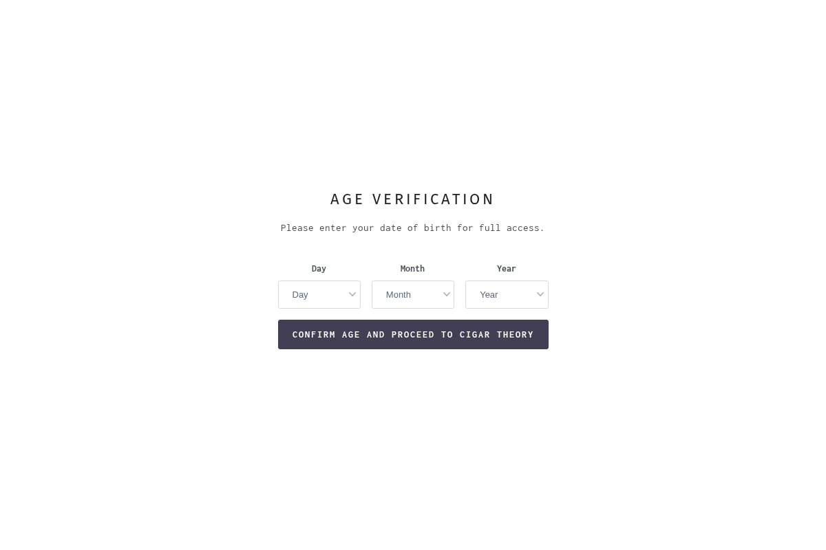 Cigar Theory homepage screenshot