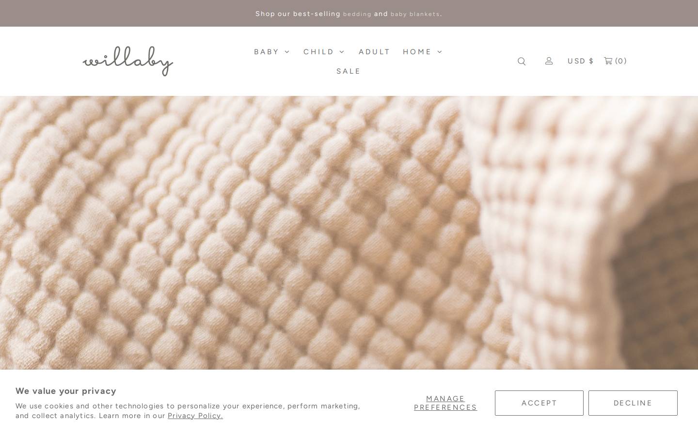 willabyshop.com homepage screenshot