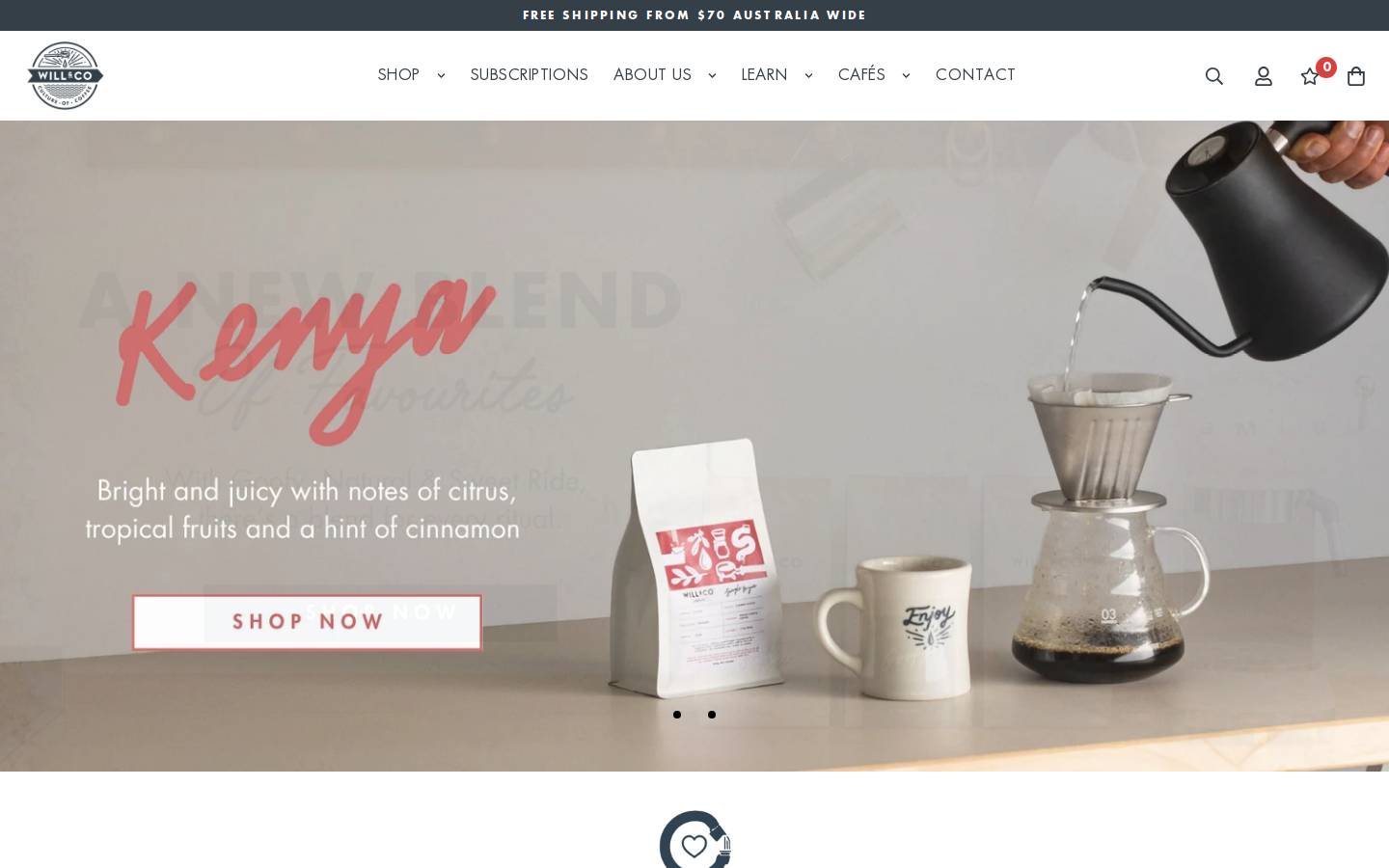 willandco.com.au homepage screenshot