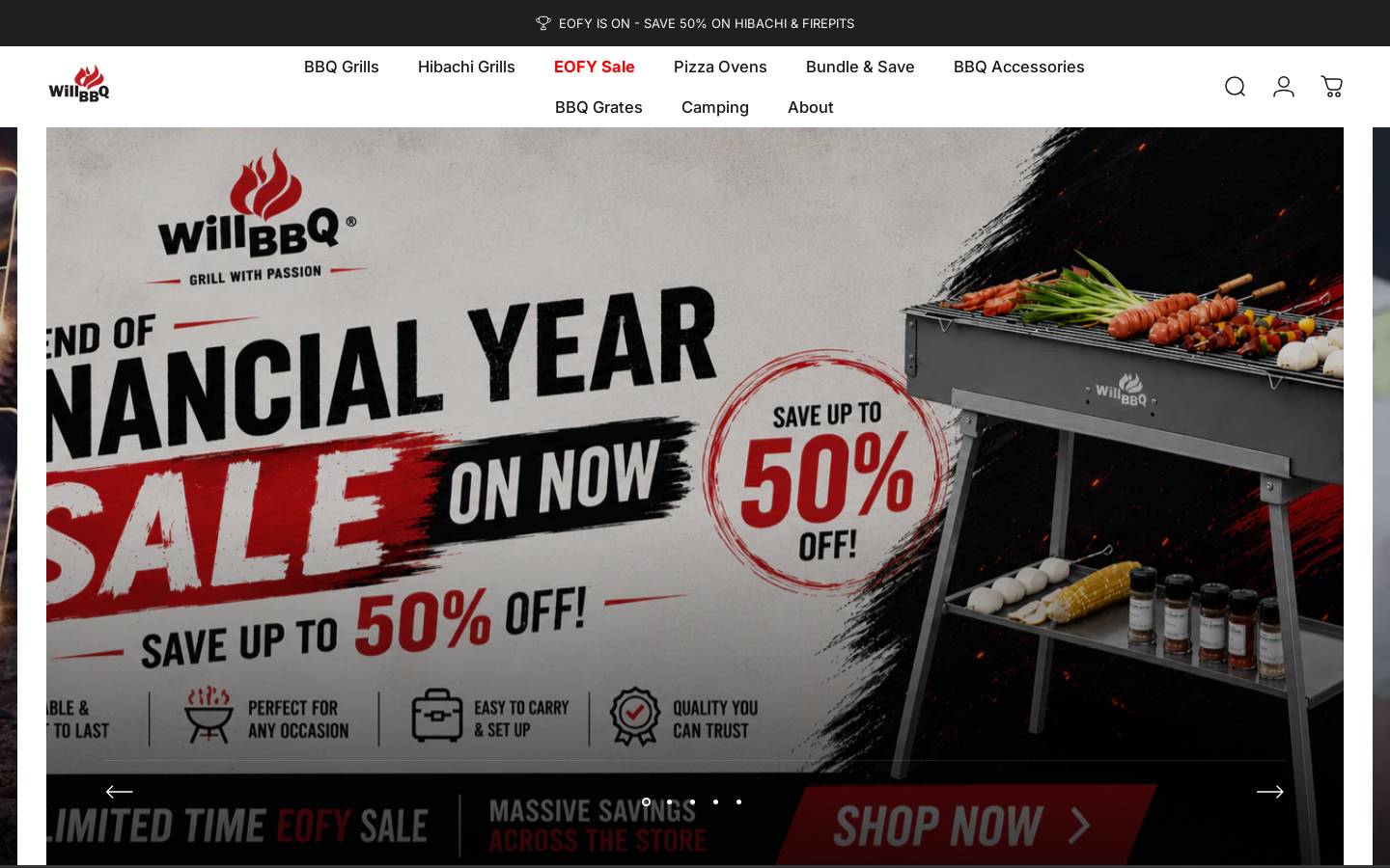 Willbbq homepage screenshot